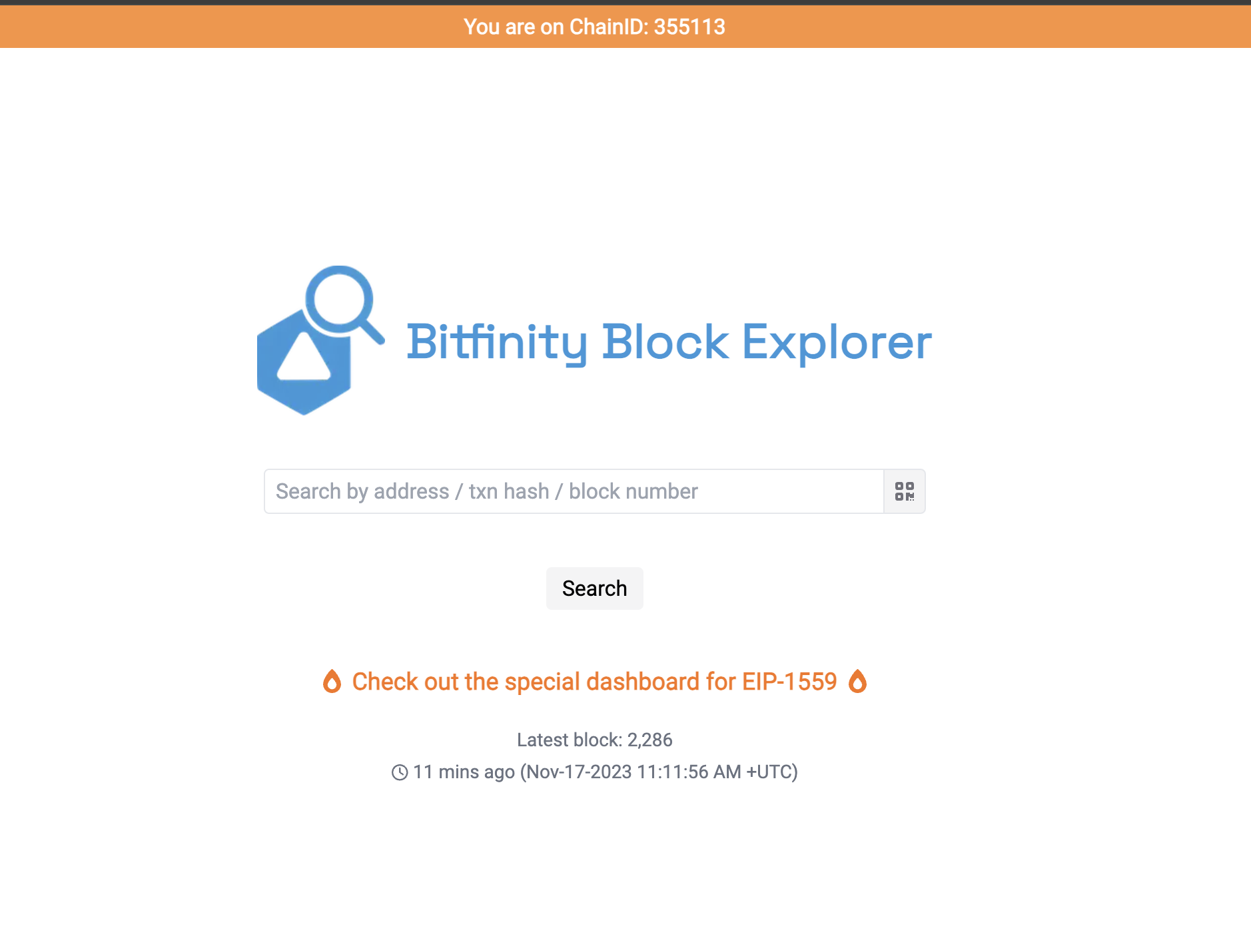Block Explorer Screenshot